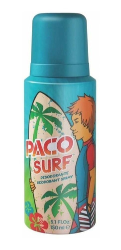 PACO SURF DESODORANTE AEROSOL X 150 ML.